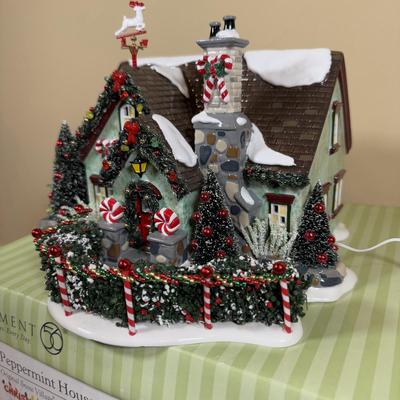 LOT 46B: Department 56 Snow Village Christmas Lane Peppermint House w/ Box