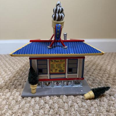 LOT 47B: Department 56 Original Snow Village The Frozen Swirl w/ Box