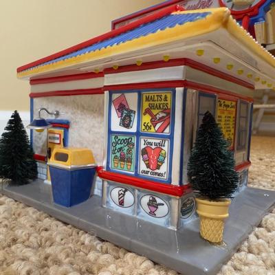 LOT 47B: Department 56 Original Snow Village The Frozen Swirl w/ Box