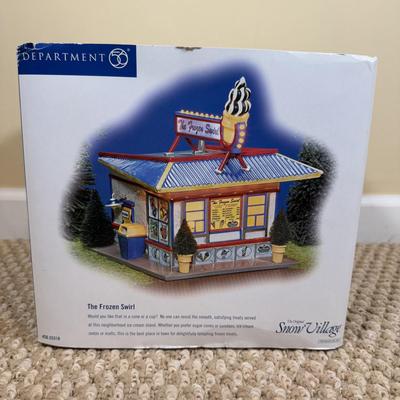 LOT 47B: Department 56 Original Snow Village The Frozen Swirl w/ Box