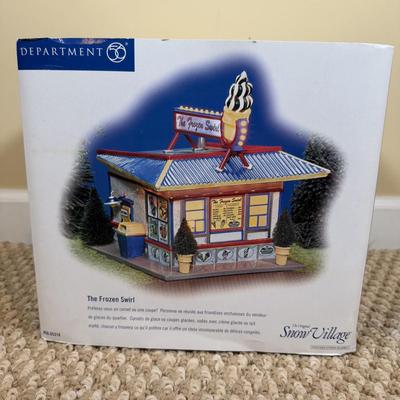 LOT 47B: Department 56 Original Snow Village The Frozen Swirl w/ Box