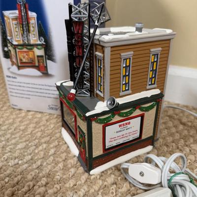 LOT 48B: Department 56 Original Snow Village WSNO Radio w/ Box