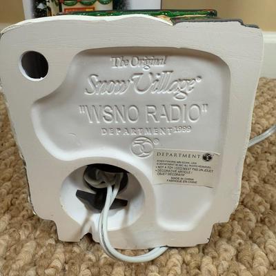 LOT 48B: Department 56 Original Snow Village WSNO Radio w/ Box