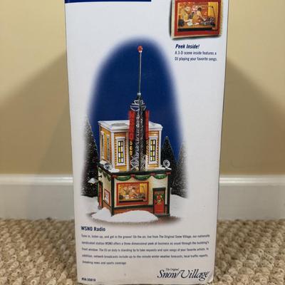 LOT 48B: Department 56 Original Snow Village WSNO Radio w/ Box