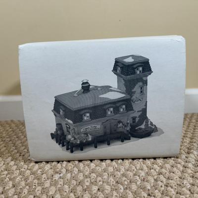 LOT 49B: Dept 56 Heritage Village Collection New England Village Series - Cape Keag Fish Cannery, Craggy Crove Lighthouse & Village...
