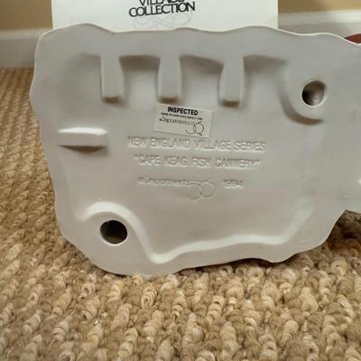 LOT 49B: Dept 56 Heritage Village Collection New England Village Series - Cape Keag Fish Cannery, Craggy Crove Lighthouse & Village...