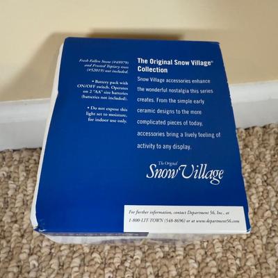 LOT 50B: Dept 56 Original Snow Village - Secret Garden Florist, Farm House, Tending the New Calves & Backwoods Outhouse