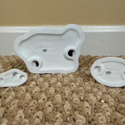 LOT 50B: Dept 56 Original Snow Village - Secret Garden Florist, Farm House, Tending the New Calves & Backwoods Outhouse