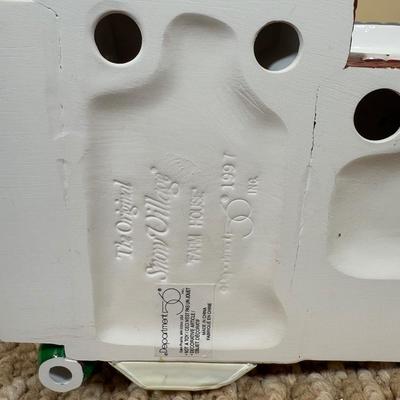 LOT 50B: Dept 56 Original Snow Village - Secret Garden Florist, Farm House, Tending the New Calves & Backwoods Outhouse