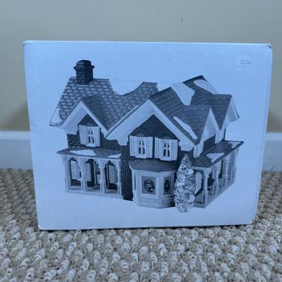 LOT 50B: Dept 56 Original Snow Village - Secret Garden Florist, Farm House, Tending the New Calves & Backwoods Outhouse