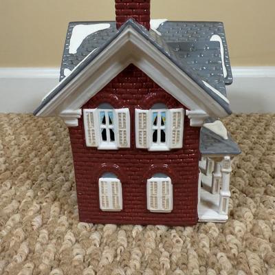 LOT 50B: Dept 56 Original Snow Village - Secret Garden Florist, Farm House, Tending the New Calves & Backwoods Outhouse