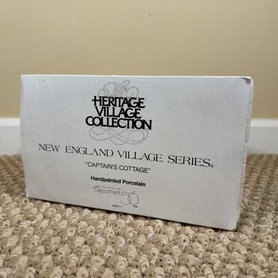 LOT 51B: Dept 56 Heritage Village Collection New England Village Series - Bobwhite Cottage, Captain's Cottage & Fresh Paint