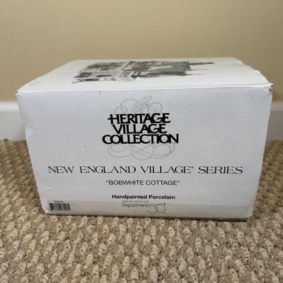 LOT 51B: Dept 56 Heritage Village Collection New England Village Series - Bobwhite Cottage, Captain's Cottage & Fresh Paint