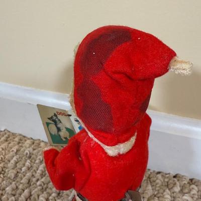 LOT 54B: Vintage 1960s Japan Tin Litho Wind Up Santa w/ Book