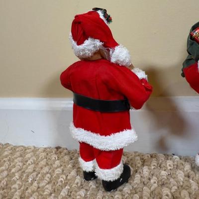 LOT 55B: Resin Santa Figurine Set