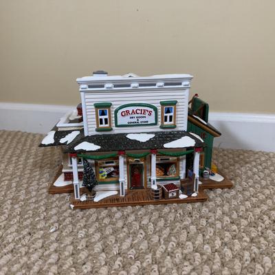 LOT 56B: Dept 56 Original Snow Village - Gracie's Dry Goods & General Store, Frost And Sons 5 & Dime, Pick-Up and Delivery