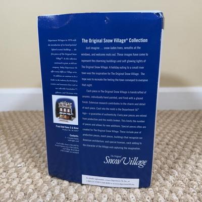 LOT 56B: Dept 56 Original Snow Village - Gracie's Dry Goods & General Store, Frost And Sons 5 & Dime, Pick-Up and Delivery