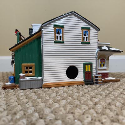 LOT 56B: Dept 56 Original Snow Village - Gracie's Dry Goods & General Store, Frost And Sons 5 & Dime, Pick-Up and Delivery