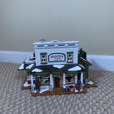LOT 56B: Dept 56 Original Snow Village - Gracie's Dry Goods & General Store, Frost And Sons 5 & Dime, Pick-Up and Delivery