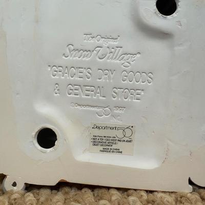 LOT 56B: Dept 56 Original Snow Village - Gracie's Dry Goods & General Store, Frost And Sons 5 & Dime, Pick-Up and Delivery