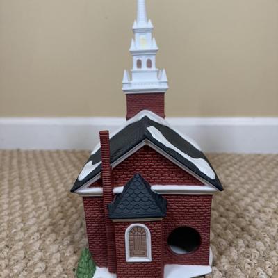 LOT 57B: Dept 56 Heritage Village Collection New England Village Series - Old North Church, Covered Bridge, New England Nativity & More