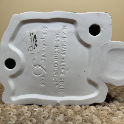 LOT 57B: Dept 56 Heritage Village Collection New England Village Series - Old North Church, Covered Bridge, New England Nativity & More