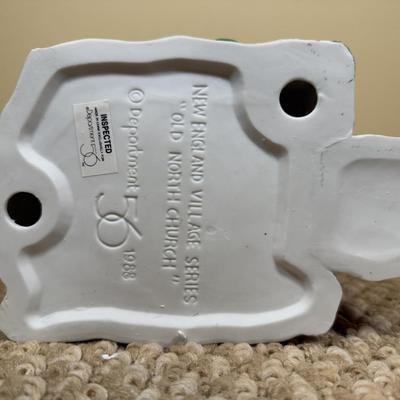 LOT 57B: Dept 56 Heritage Village Collection New England Village Series - Old North Church, Covered Bridge, New England Nativity & More