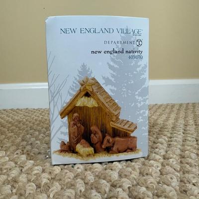 LOT 57B: Dept 56 Heritage Village Collection New England Village Series - Old North Church, Covered Bridge, New England Nativity & More