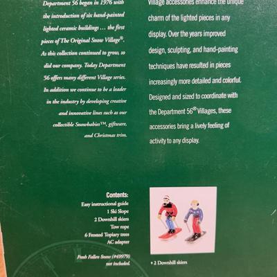 LOT 58B: Dept 56 - Village Animated Skating Pond & Ski Slope