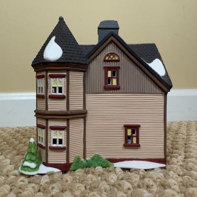 LOT 60B: Dept 56 Heritage Village Collection New England Series - Van Guilder's Ornamental Ironworks, Jeremiah Brewster House &...