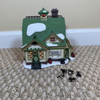 LOT 60B: Dept 56 Heritage Village Collection New England Series - Van Guilder's Ornamental Ironworks, Jeremiah Brewster House &...