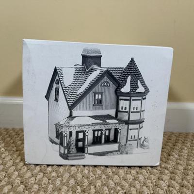 LOT 60B: Dept 56 Heritage Village Collection New England Series - Van Guilder's Ornamental Ironworks, Jeremiah Brewster House &...