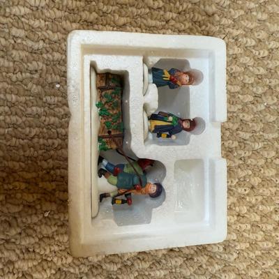 LOT 60B: Dept 56 Heritage Village Collection New England Series - Van Guilder's Ornamental Ironworks, Jeremiah Brewster House &...