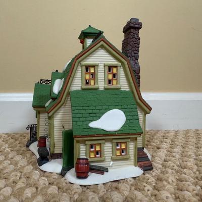LOT 60B: Dept 56 Heritage Village Collection New England Series - Van Guilder's Ornamental Ironworks, Jeremiah Brewster House &...