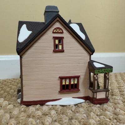 LOT 60B: Dept 56 Heritage Village Collection New England Series - Van Guilder's Ornamental Ironworks, Jeremiah Brewster House &...