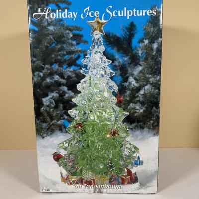 LOT 61B: Christmas Crystal - Holiday Ice Sculptures & Savoir Vivre Platter
