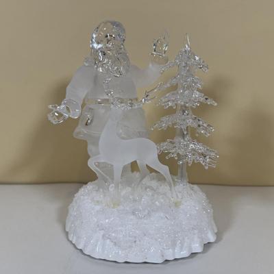 LOT 61B: Christmas Crystal - Holiday Ice Sculptures & Savoir Vivre Platter