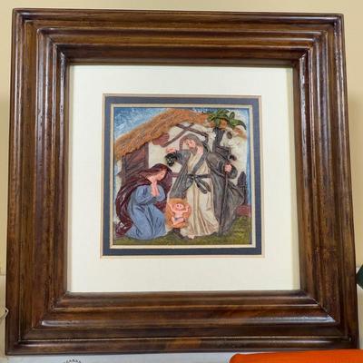 LOT 63B: Holy Family Love Sculpture, Church Birdhouses & More Religious Decor