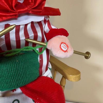 LOT 64B: Mrs Claus in Rocking Chair, White Santa, Woodland Santa & Chimney Sculpture