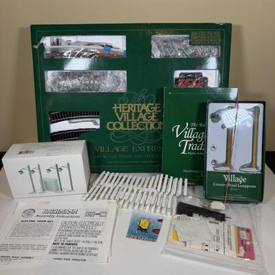 LOT 67B: Dept 56 Heritage Village Collection Village Express & Accessories
