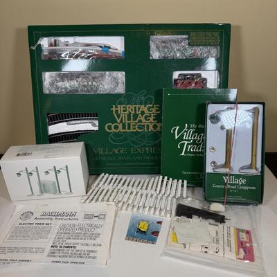 LOT 67B: Dept 56 Heritage Village Collection Village Express & Accessories