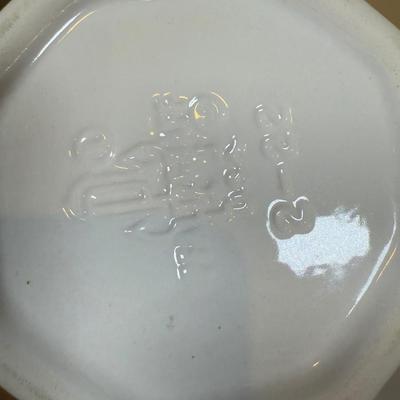 LOT 70B: Lenox Holiday Thermos & Lamb Figurine, Pfaltzgraff Holiday Dishes, Christmas Mugs & More