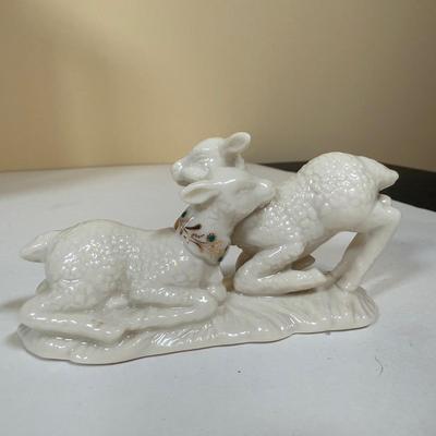 LOT 70B: Lenox Holiday Thermos & Lamb Figurine, Pfaltzgraff Holiday Dishes, Christmas Mugs & More