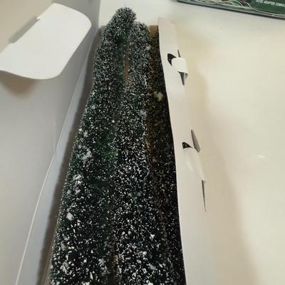 LOT 71B: Department 56 Village Trees, Accessories, Light Cords & More