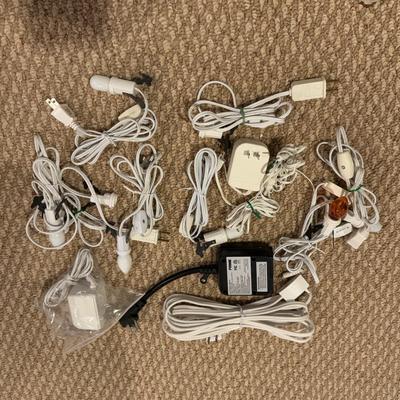 LOT 71B: Department 56 Village Trees, Accessories, Light Cords & More