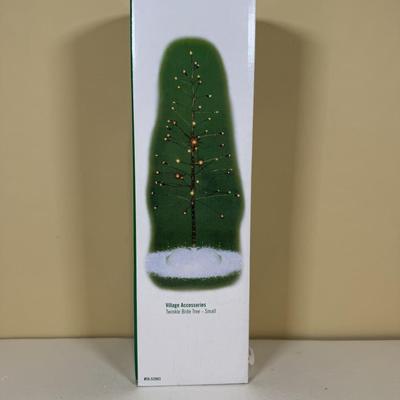 LOT 71B: Department 56 Village Trees, Accessories, Light Cords & More