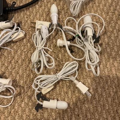 LOT 71B: Department 56 Village Trees, Accessories, Light Cords & More