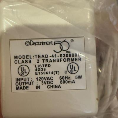 LOT 71B: Department 56 Village Trees, Accessories, Light Cords & More