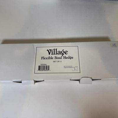 LOT 71B: Department 56 Village Trees, Accessories, Light Cords & More