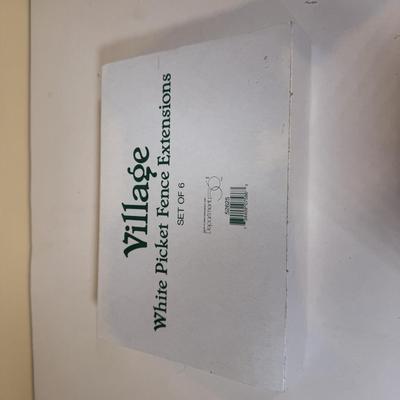 LOT 71B: Department 56 Village Trees, Accessories, Light Cords & More